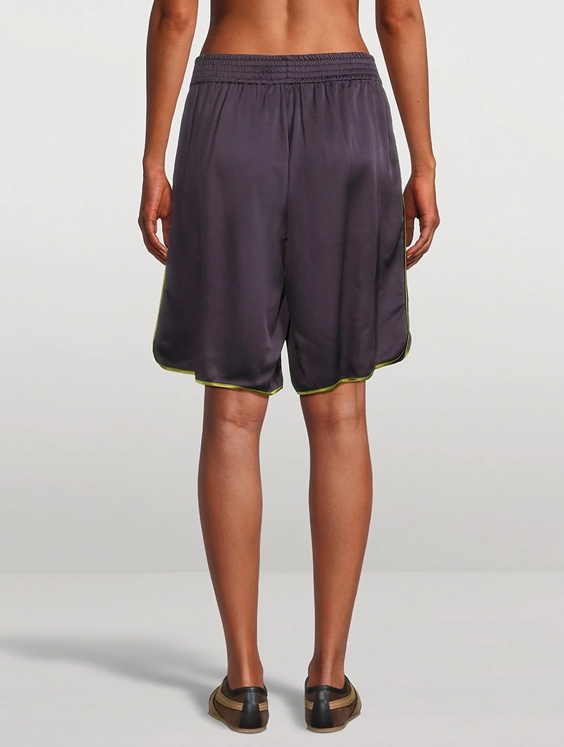 Priya Crêpe Satin Shorts