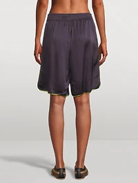 Priya Crêpe Satin Shorts