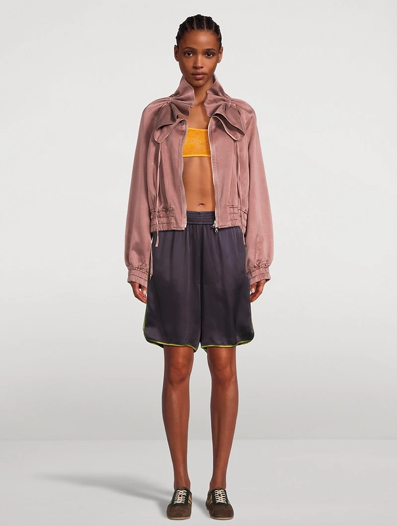 Priya Crêpe Satin Shorts