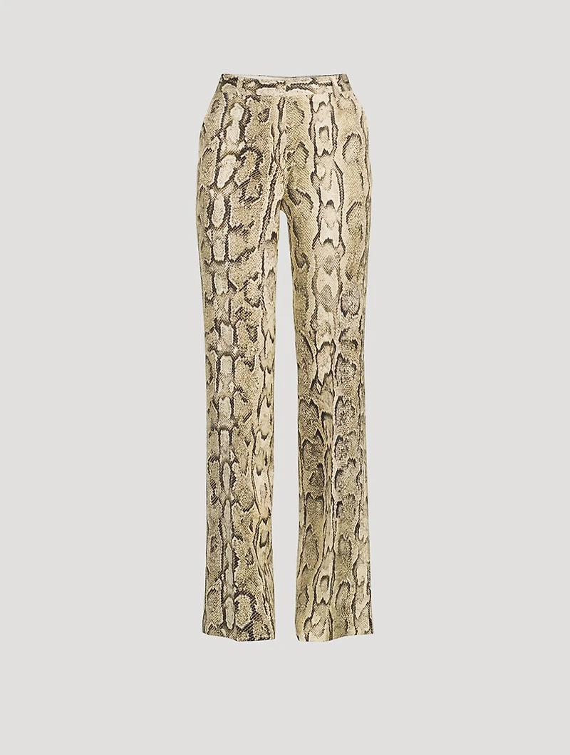 Pulla Trousers Snakeskin Print