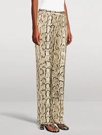 Pulla Trousers Snakeskin Print
