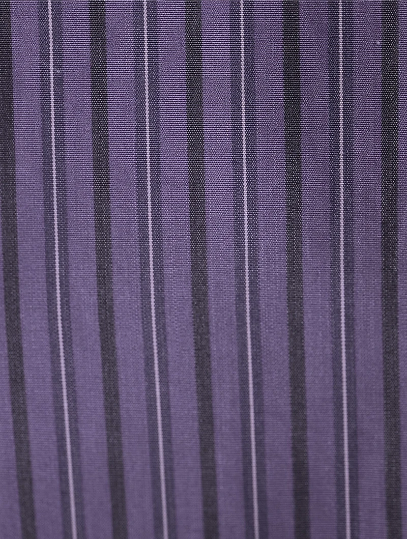 Dindi Belted Poplin Shirt Dress Stripe Print