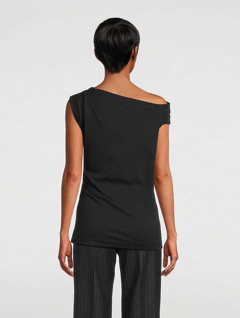 Henray Draped Jersey Top