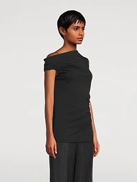 Henray Draped Jersey Top