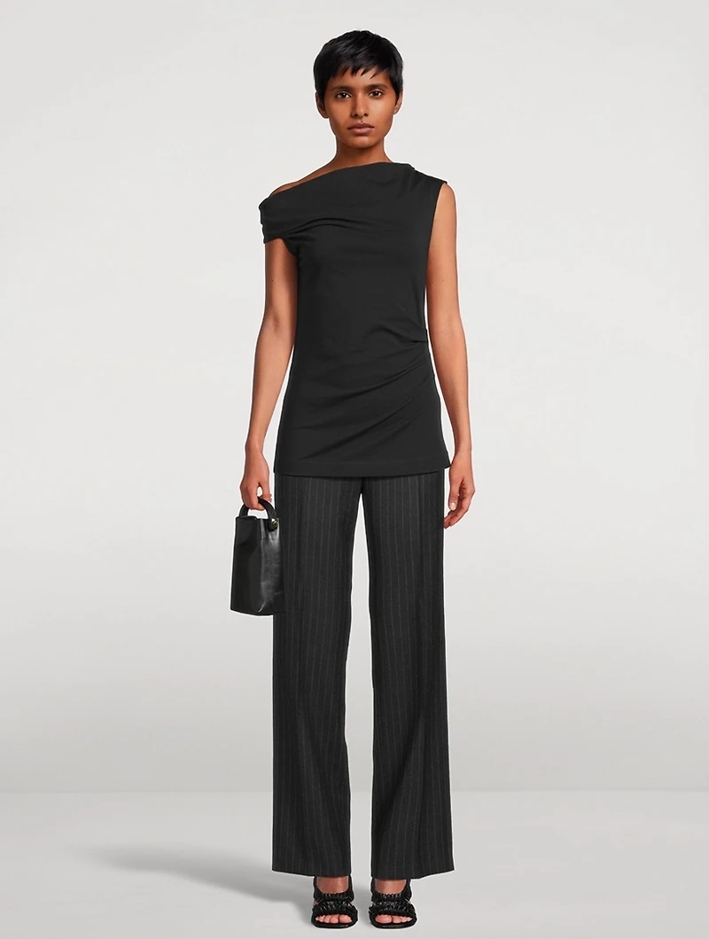 Henray Draped Jersey Top