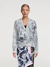 Talita Animal Jacquard Cardigan