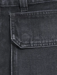 De-Ton Cargo Denim Mini Skirt