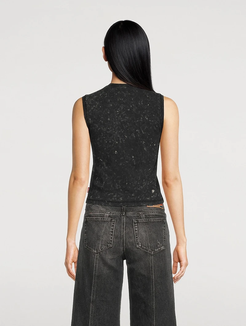 Arted Zipper-Trimmed Tank Top