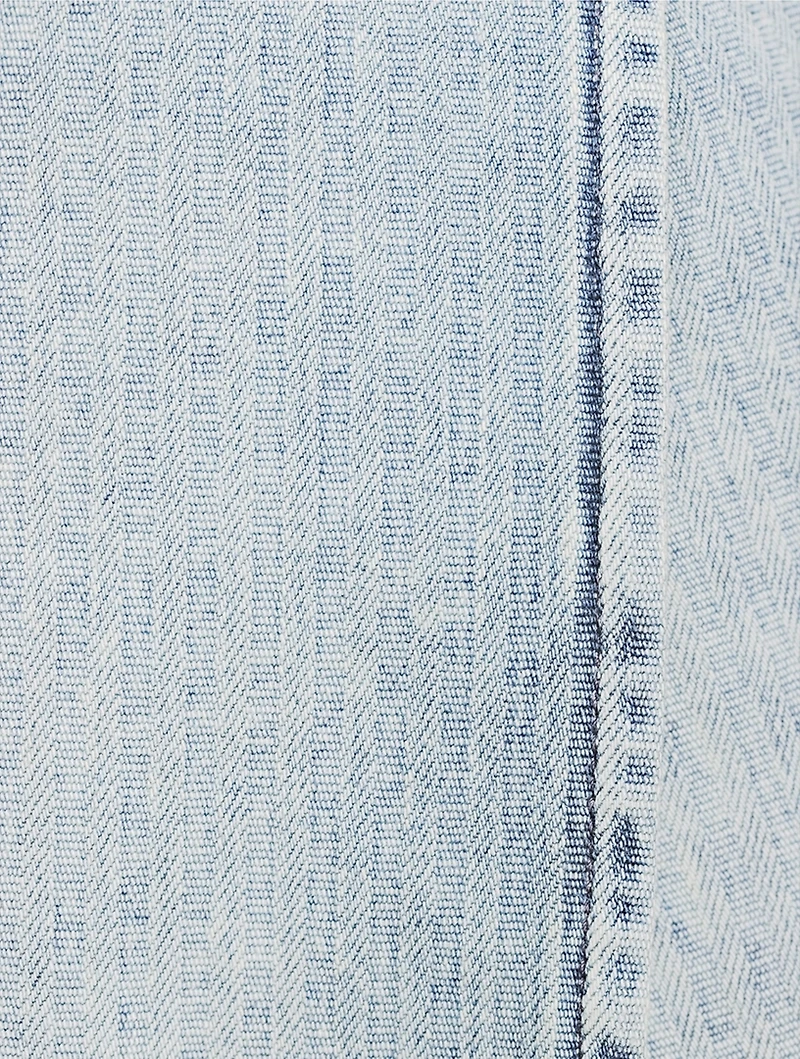 De-Lem Denim Wrap Mini Skirt