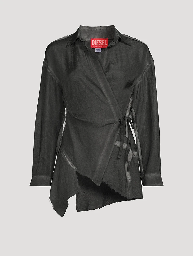 Asymmetrical Wrap Shirt