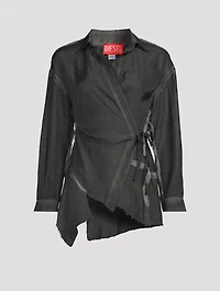 Asymmetrical Wrap Shirt