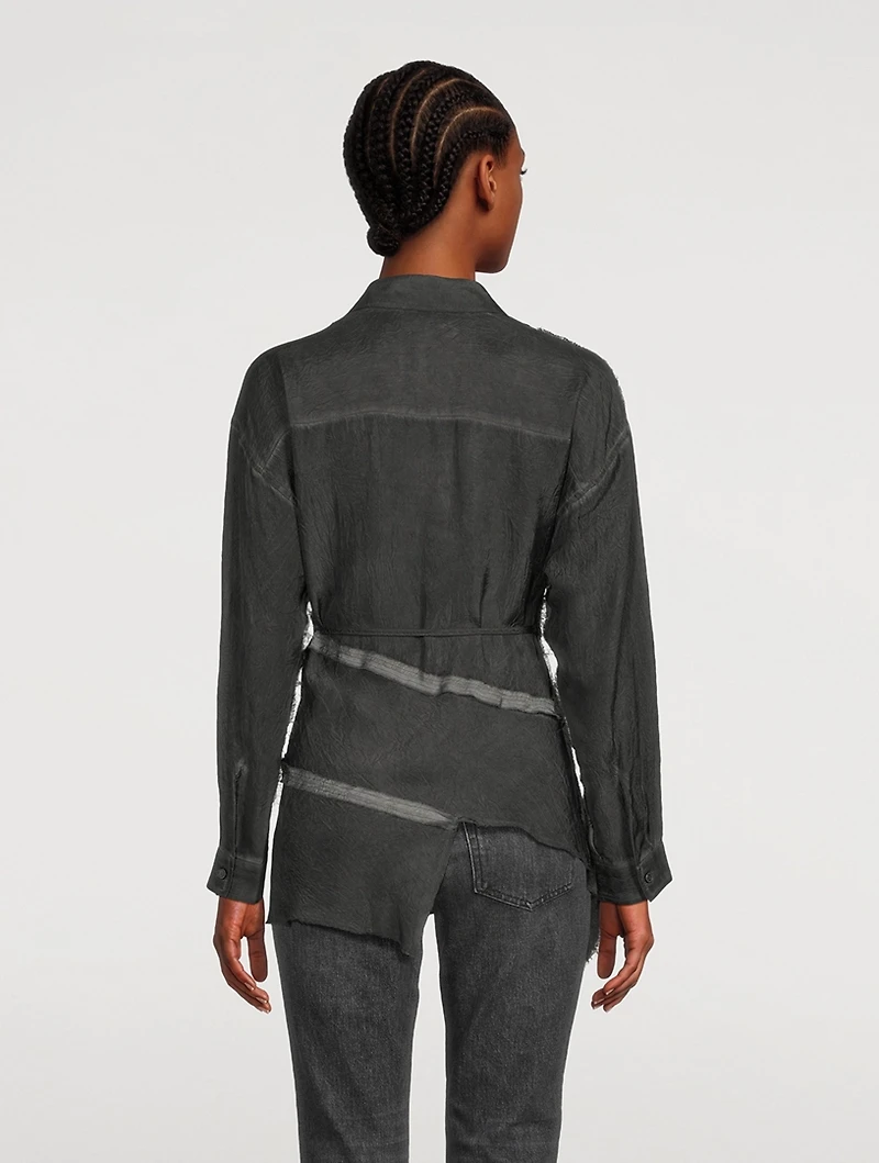 Asymmetrical Wrap Shirt