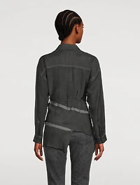 Asymmetrical Wrap Shirt