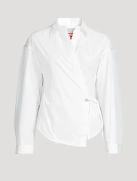C-Delphi Poplin Wrap Shirt