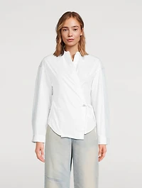 C-Delphi Poplin Wrap Shirt