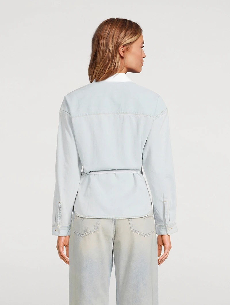 C-Delphi Poplin Wrap Shirt