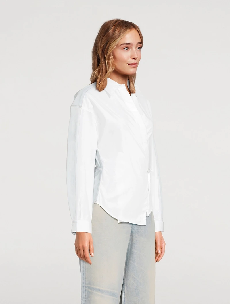 C-Delphi Poplin Wrap Shirt