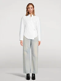 C-Delphi Poplin Wrap Shirt