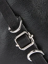 Voyou Leather And Nylon Skinny Crossbody Bag