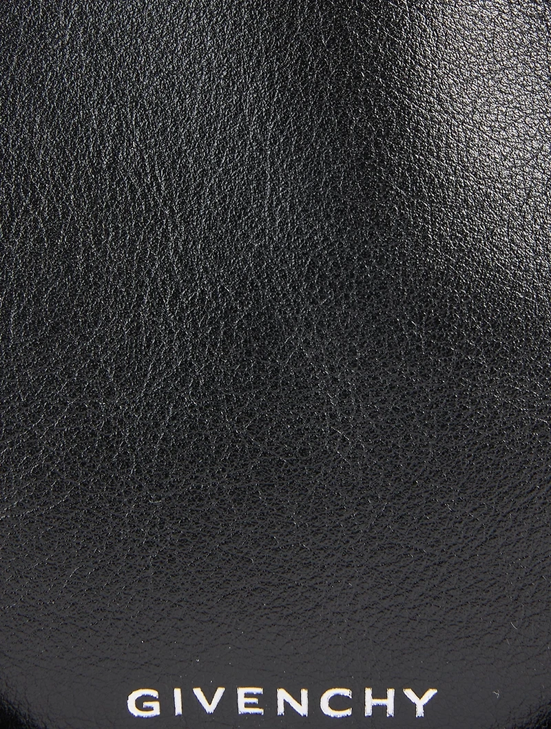 Voyou Leather And Nylon Skinny Crossbody Bag