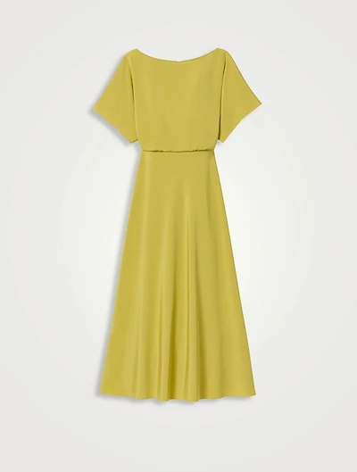 Crêpe de Chine Midi Dress
