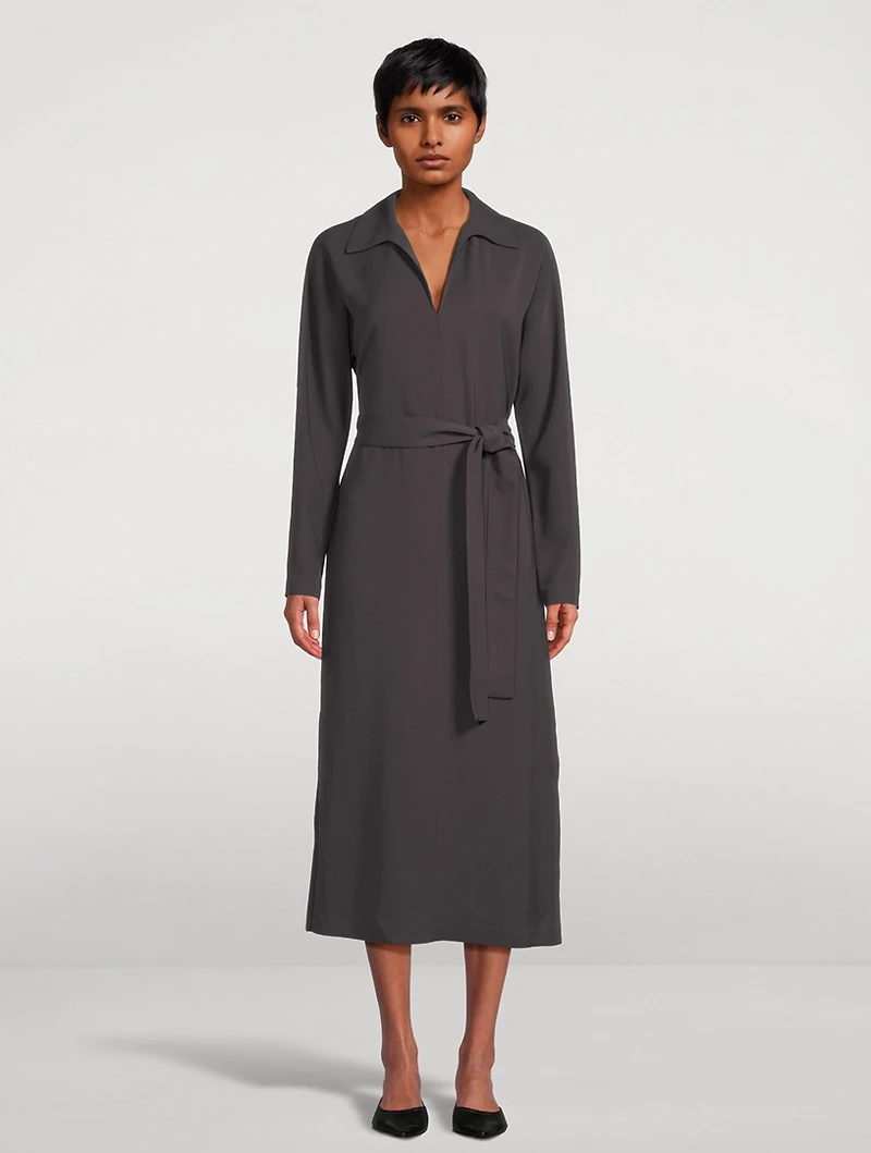 Belted Polo Dress