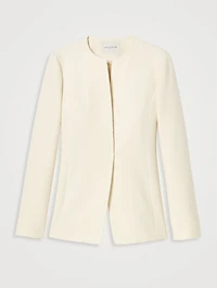 Bouclé Weave Cutaway Jacket