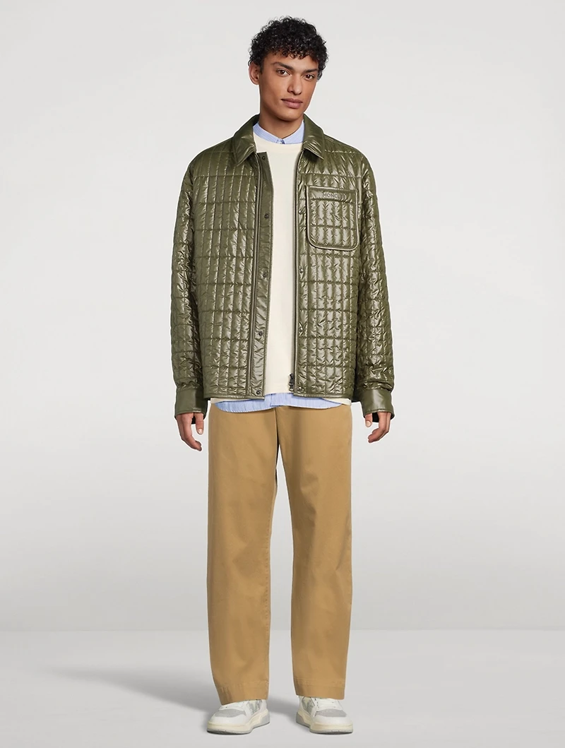 Madiere Quilted Padded Shirt Jacket
