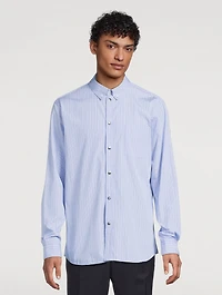 Cotton Oxford Shirt Striped Print
