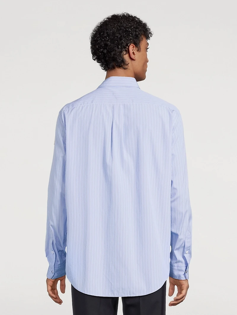 Cotton Oxford Shirt Striped Print