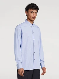 Cotton Oxford Shirt Striped Print