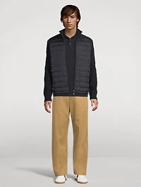 Down-Padded Zip Cardigan