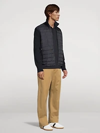 Down-Padded Zip Cardigan