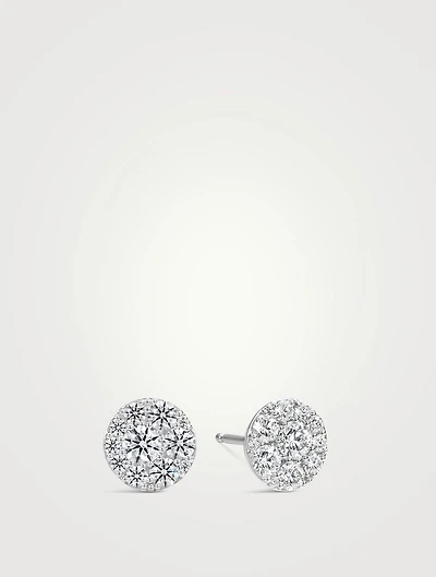 Tessa 18K Gold Diamond Circle Earrings