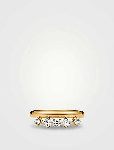 Barre 18K Gold Floating Diamond Ring
