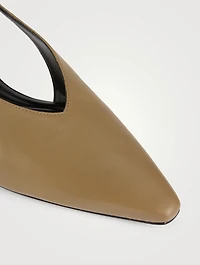 Sabrina Leather Slingback Pumps