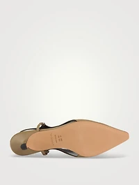 Sabrina Leather Slingback Pumps