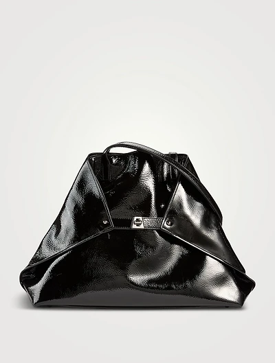 Medium Ai Patent Leather Shoulder Bag
