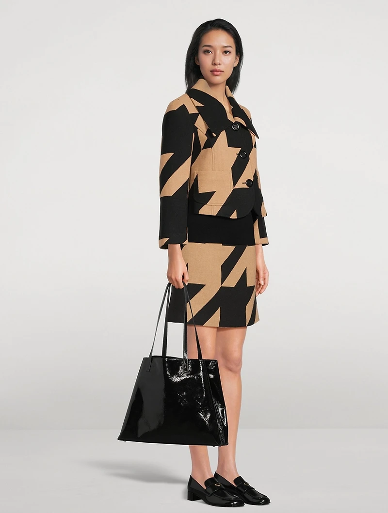 Medium Ai Patent Leather Shoulder Bag