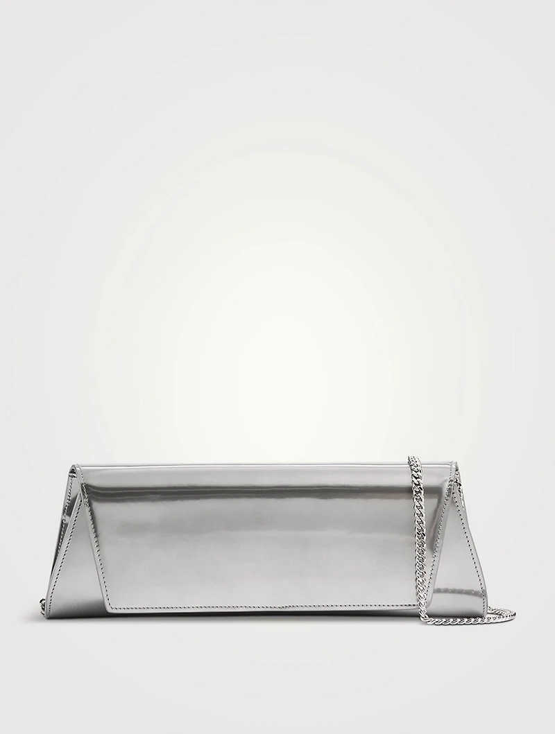 Small Anouk Mirrored Leather Clutch