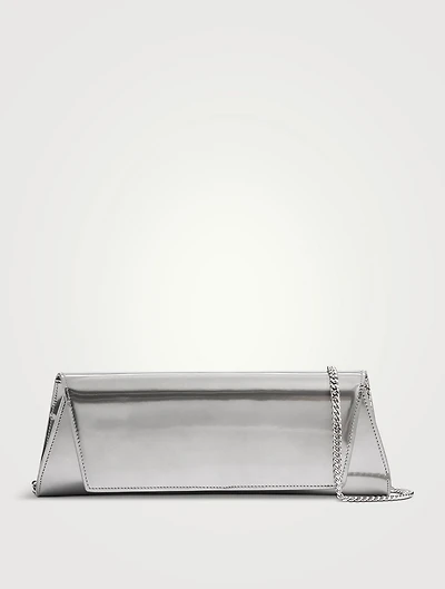 Small Anouk Mirrored Leather Clutch