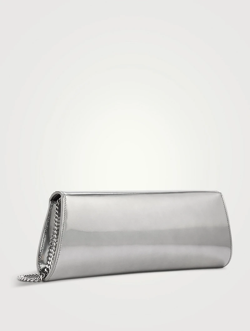 Small Anouk Mirrored Leather Clutch