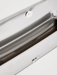 Small Anouk Mirrored Leather Clutch