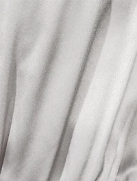 Belted Silk Midi Dress