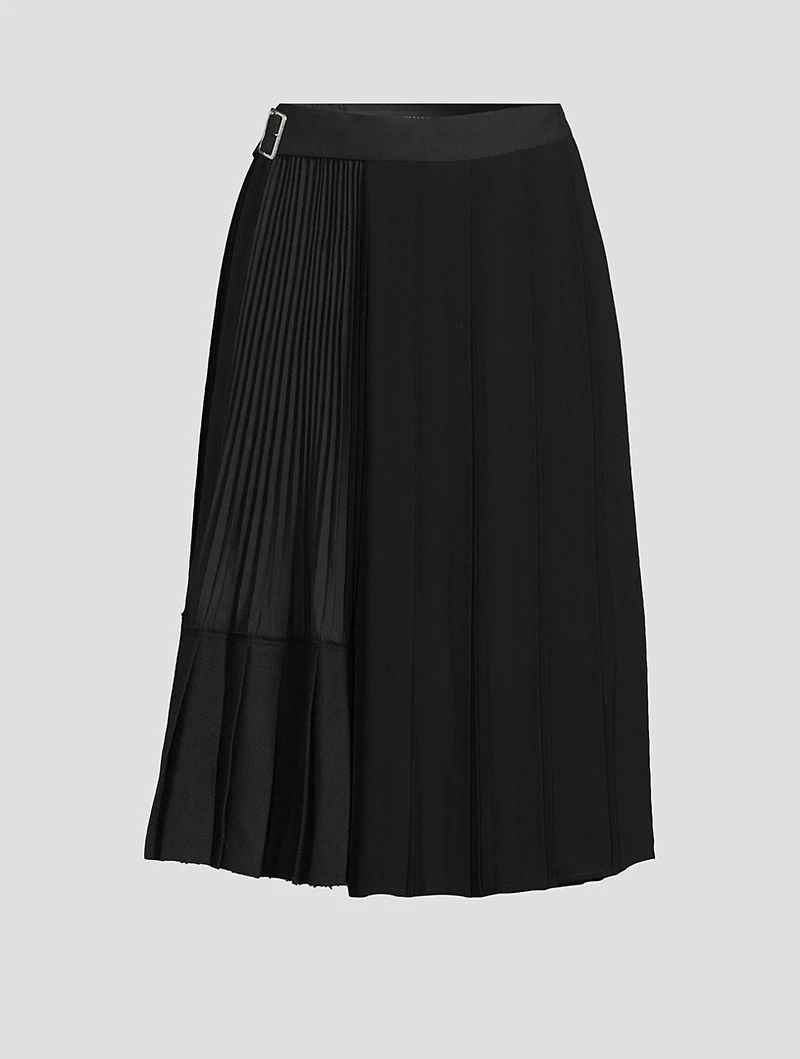 Pleated Midi Skirt