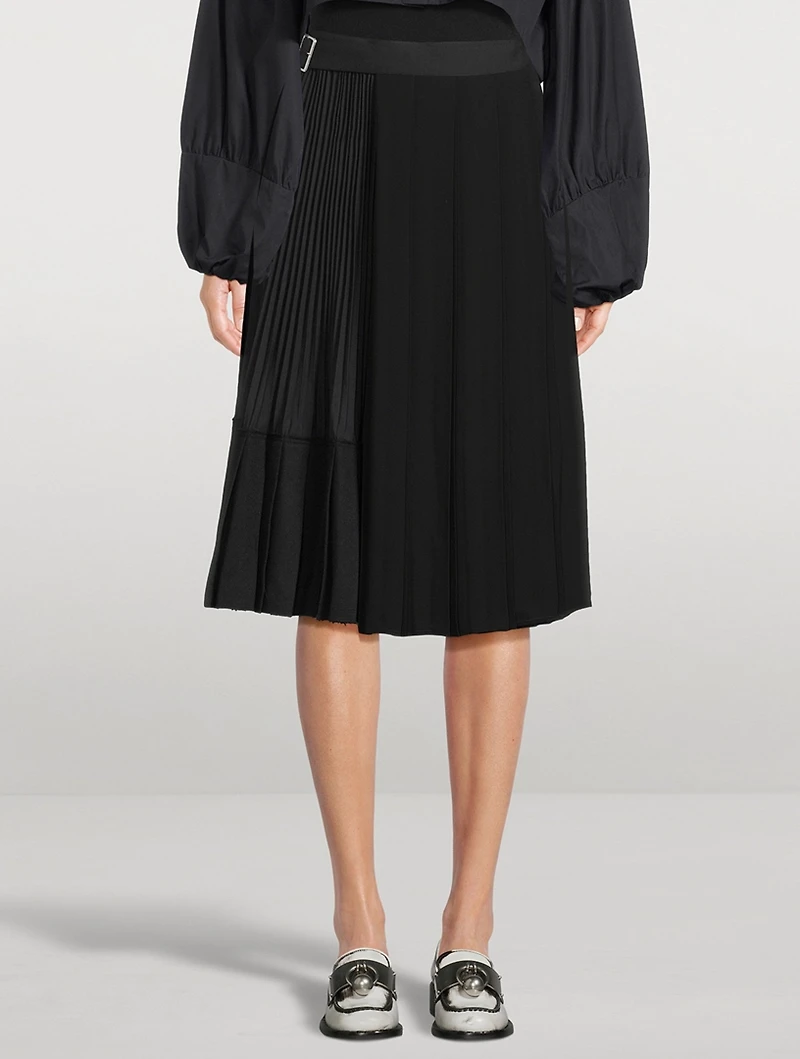 Pleated Midi Skirt