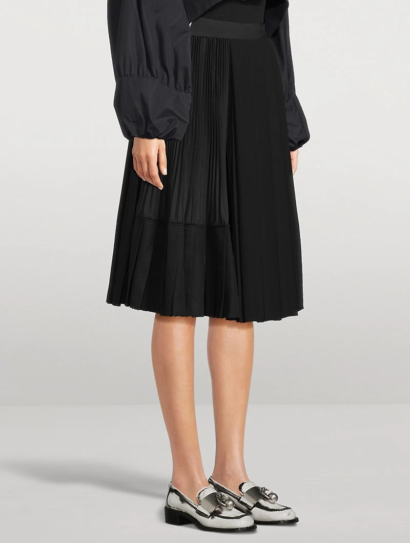 Pleated Midi Skirt