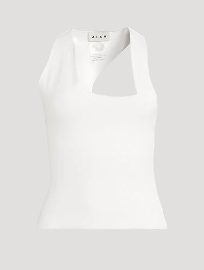 Asymmetric Racerback Tank Top