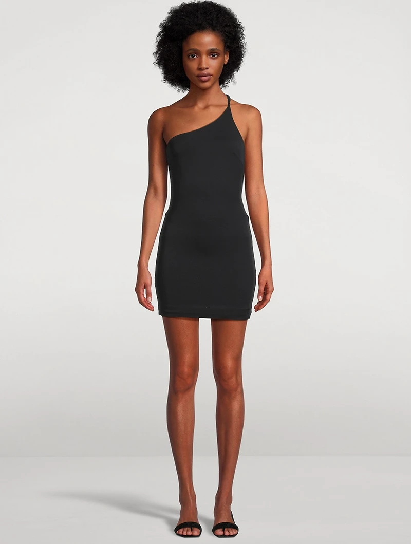 Leme Asymmetric Mini Dress