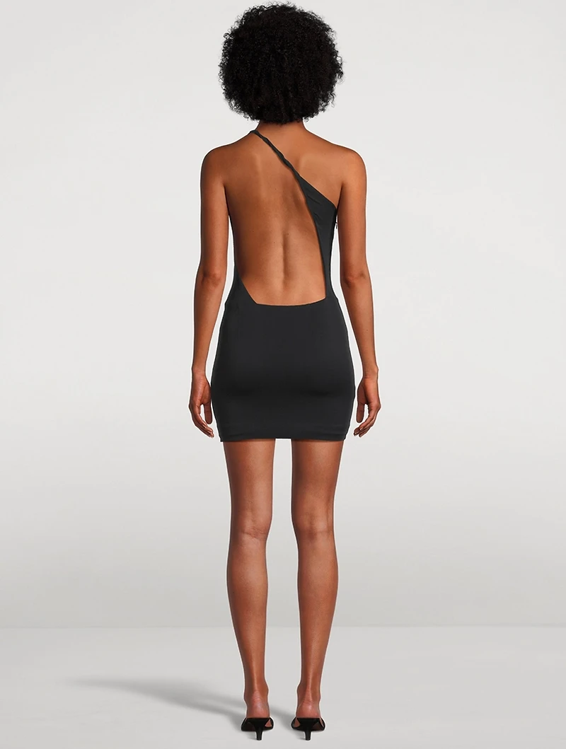 Leme Asymmetric Mini Dress